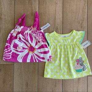 Carters set of two tops 24 months NWT